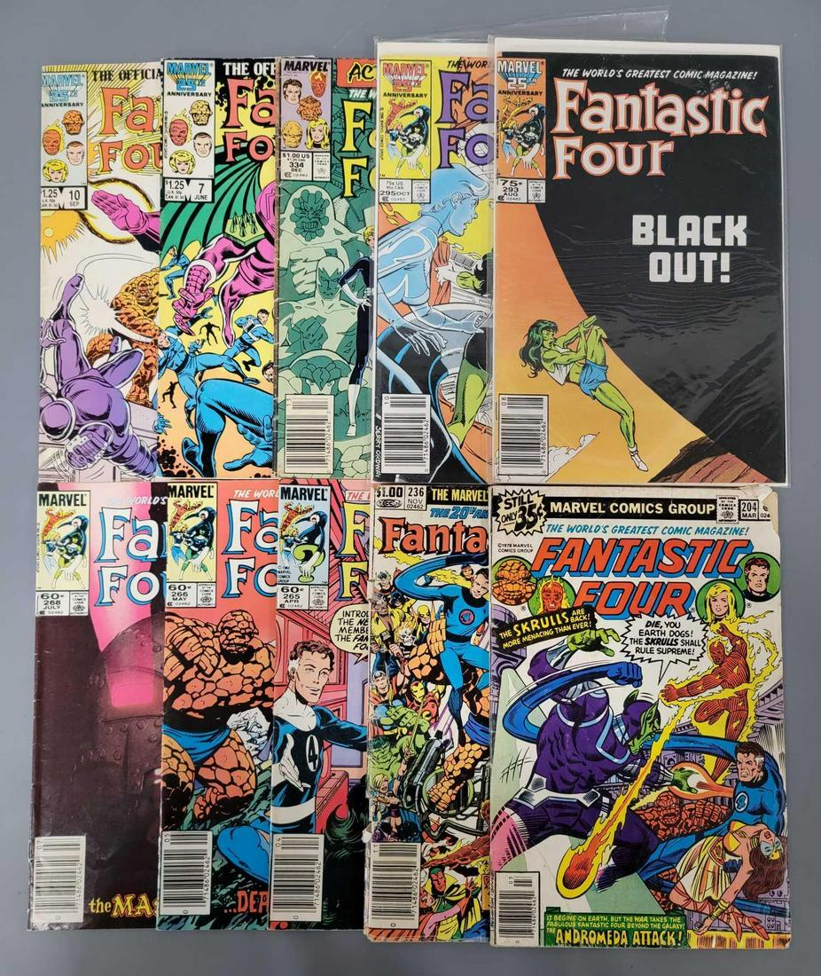 Nine Marvel Comics Group Fantastic Four issues Two (1 of 3)