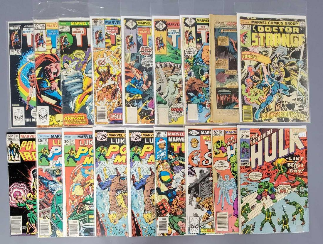 Eighteen Marvel Comics Group issues Hulk The Thing and (1 of 5)