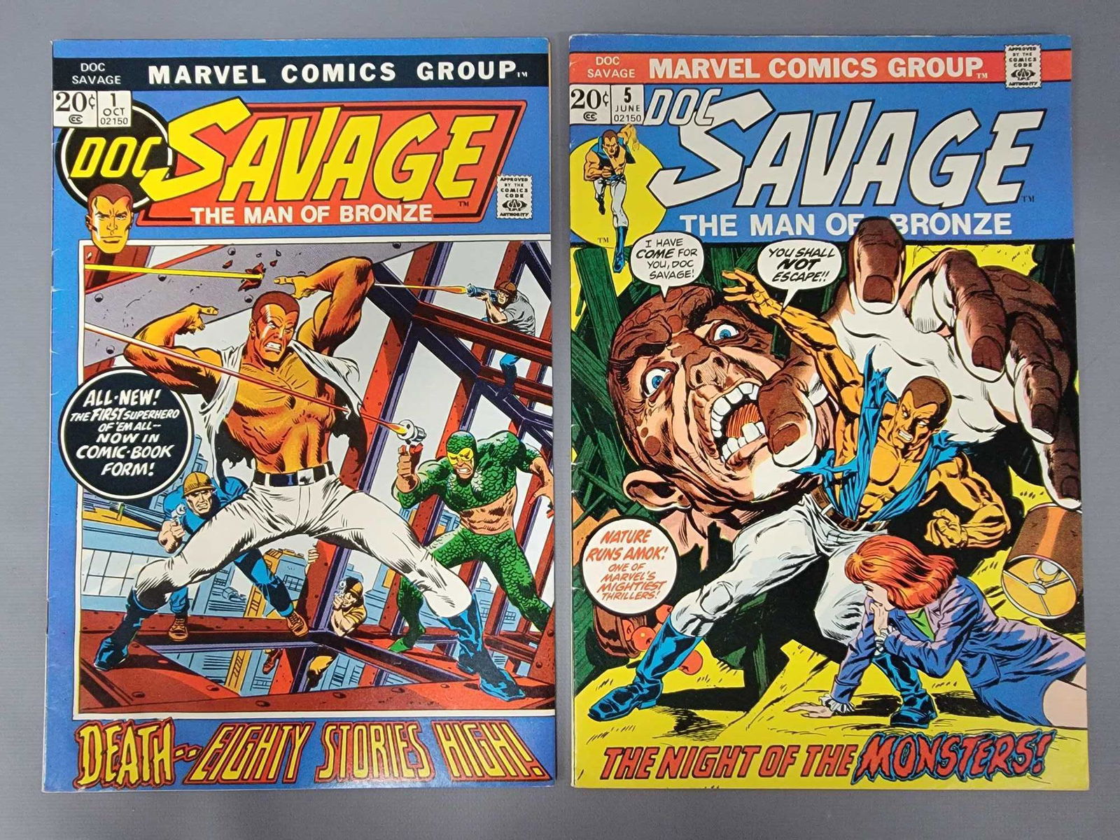 Marvel Comics Group Doc Savage The Man of Bronze 1 and (1 of 3)