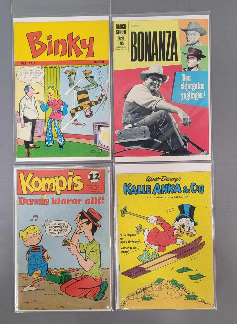 Four Finland comic books Bonanza, Dennis the Menace, (1 of 3)