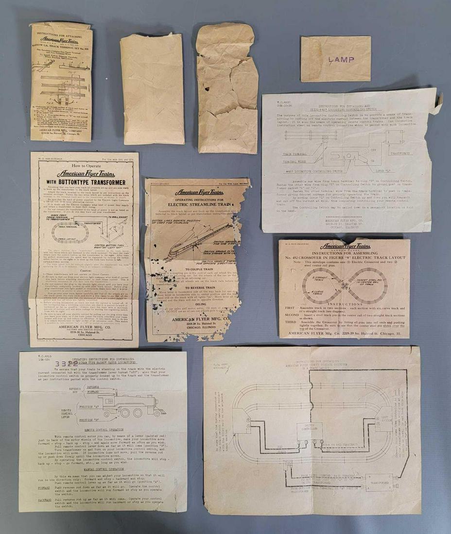 Prewar American Flyer Narrow Gauge instructions sheets (1 of 4)