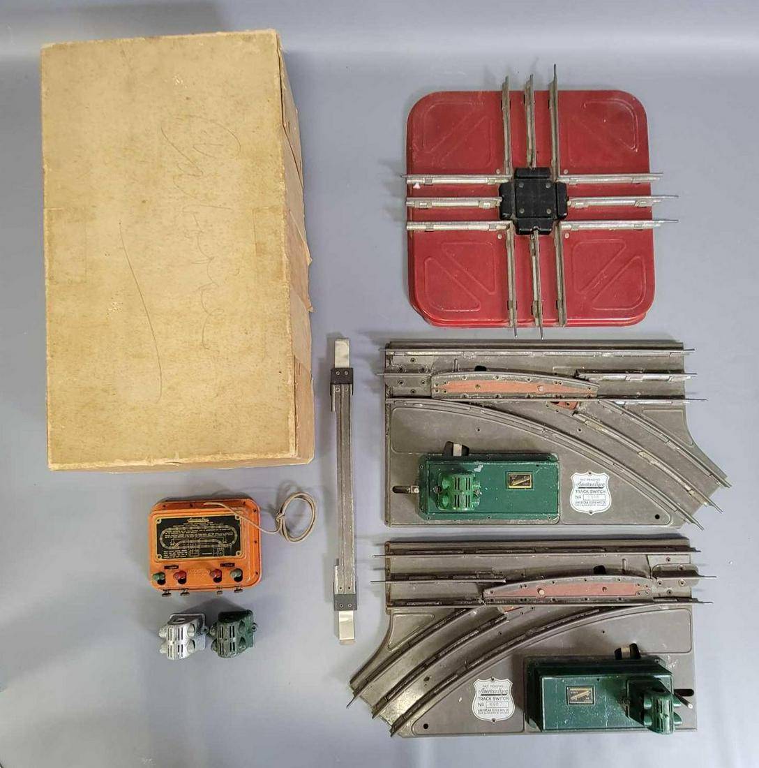 Prewar American Flyer Wide Gauge 4468 switches 4180 (1 of 7)