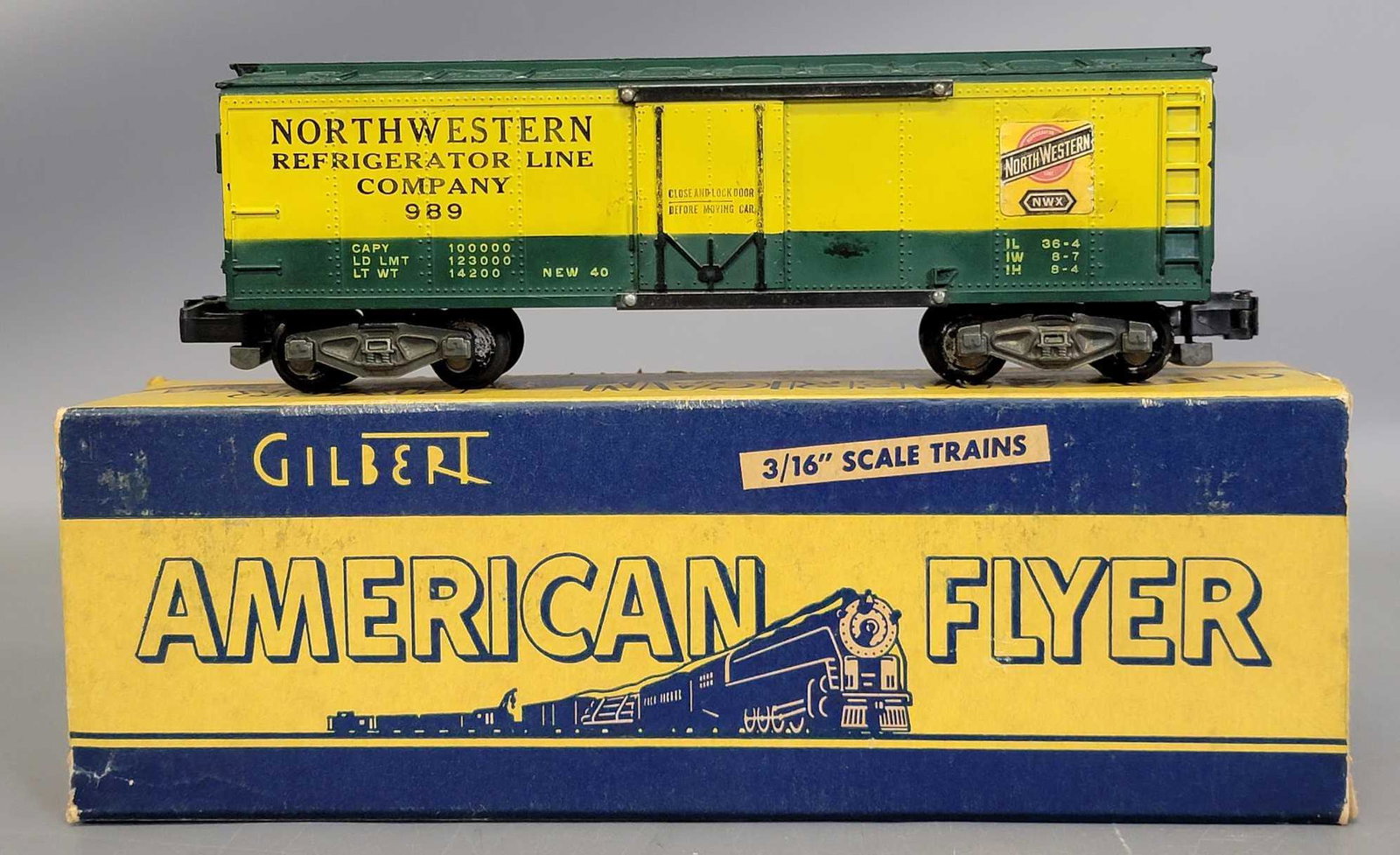 Postwar American Flyer S gauge 989 Chicago & (1 of 6)