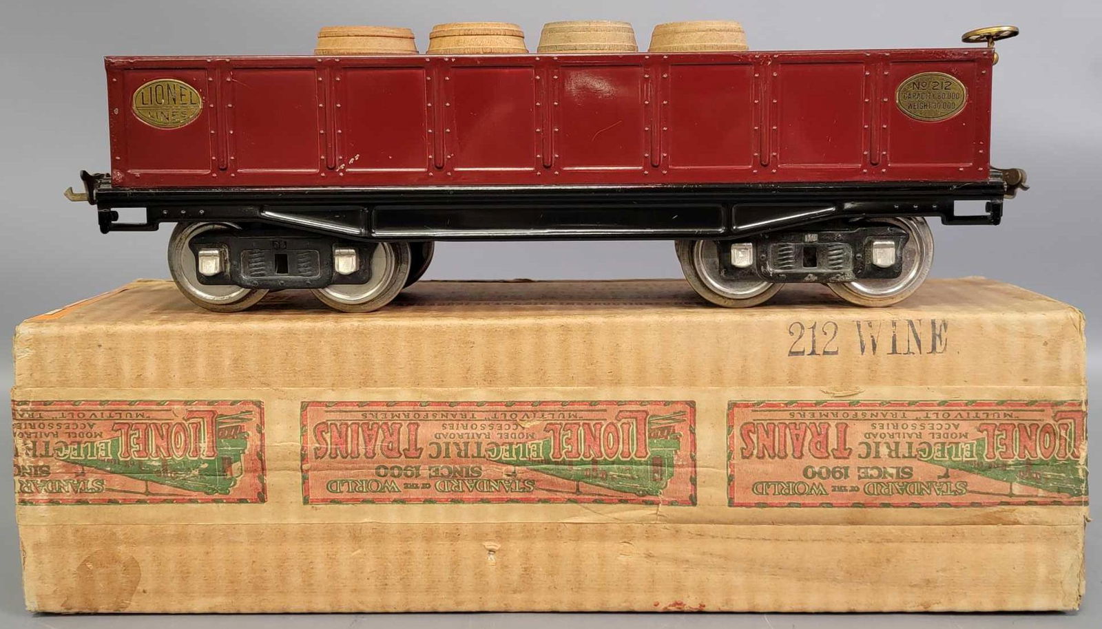Lionel prewar standard gauge 212 gondola in original (1 of 6)