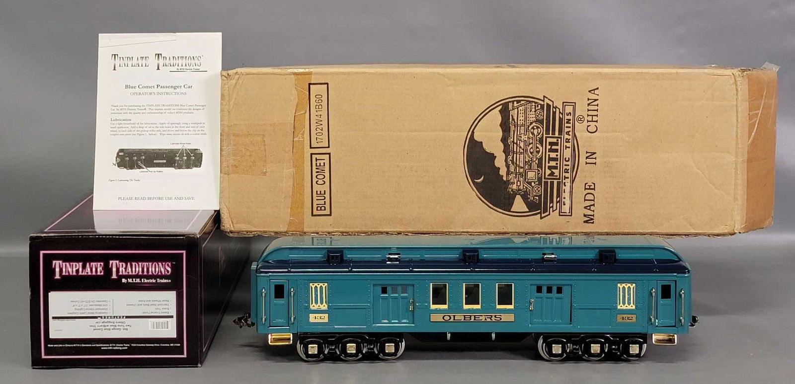 MTH standard gauge Blue Comet 432 Olbers baggage car (1 of 8)