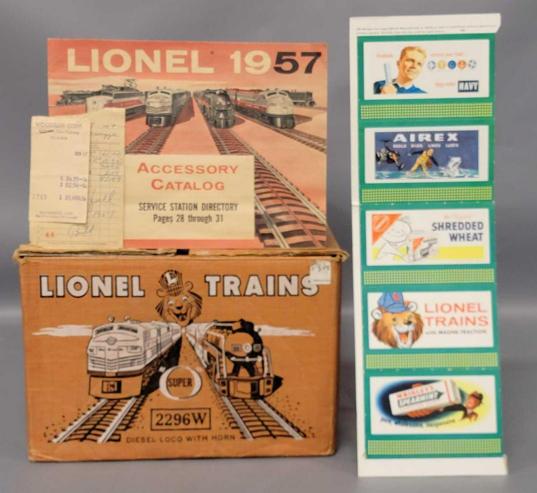Lionel postwar O 2296W set box and some peripherals (1 of 11)
