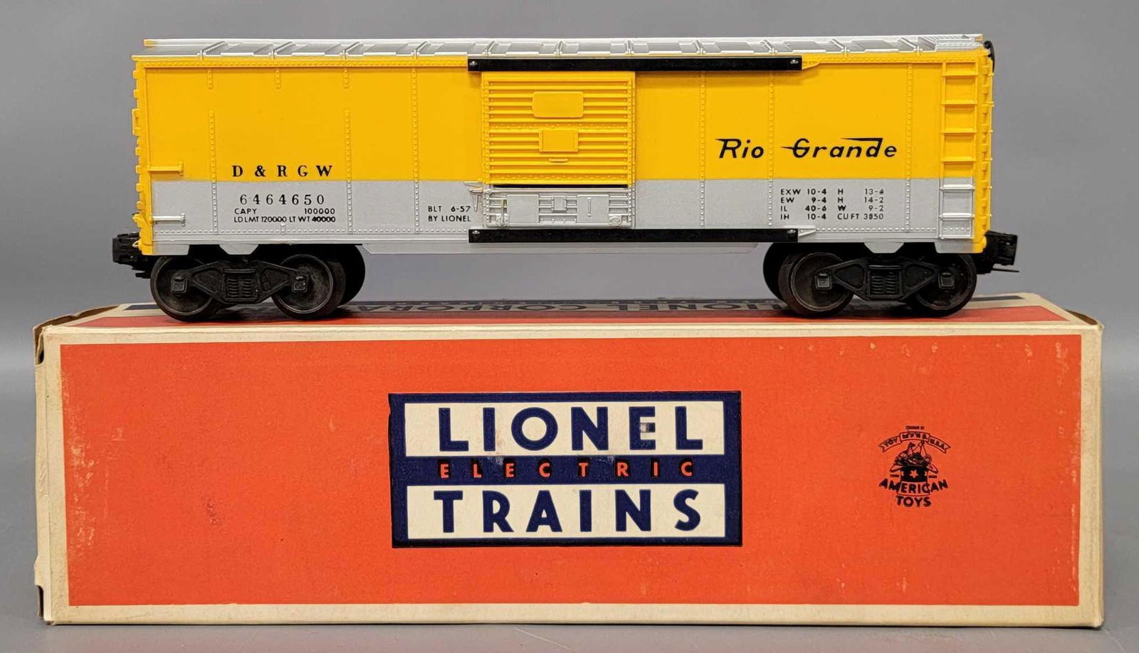 Unrun factory error Lionel postwar O 6464-650 Rio (1 of 6)
