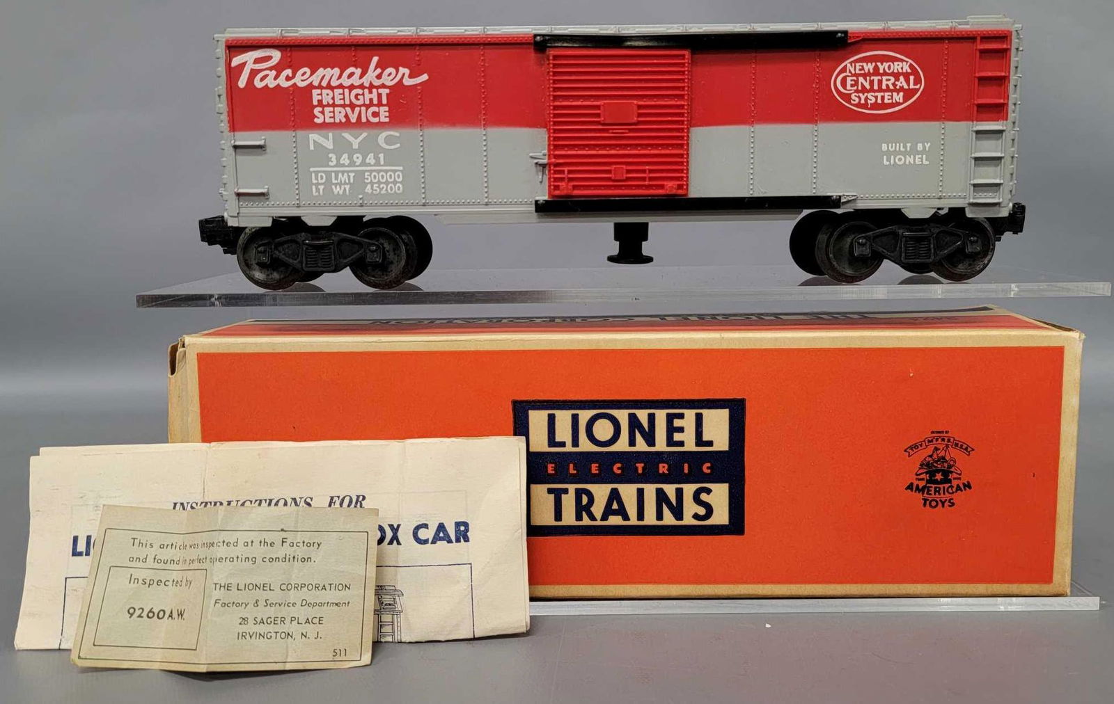 Lionel postwar O 3494-1 New York Central operating box (1 of 9)