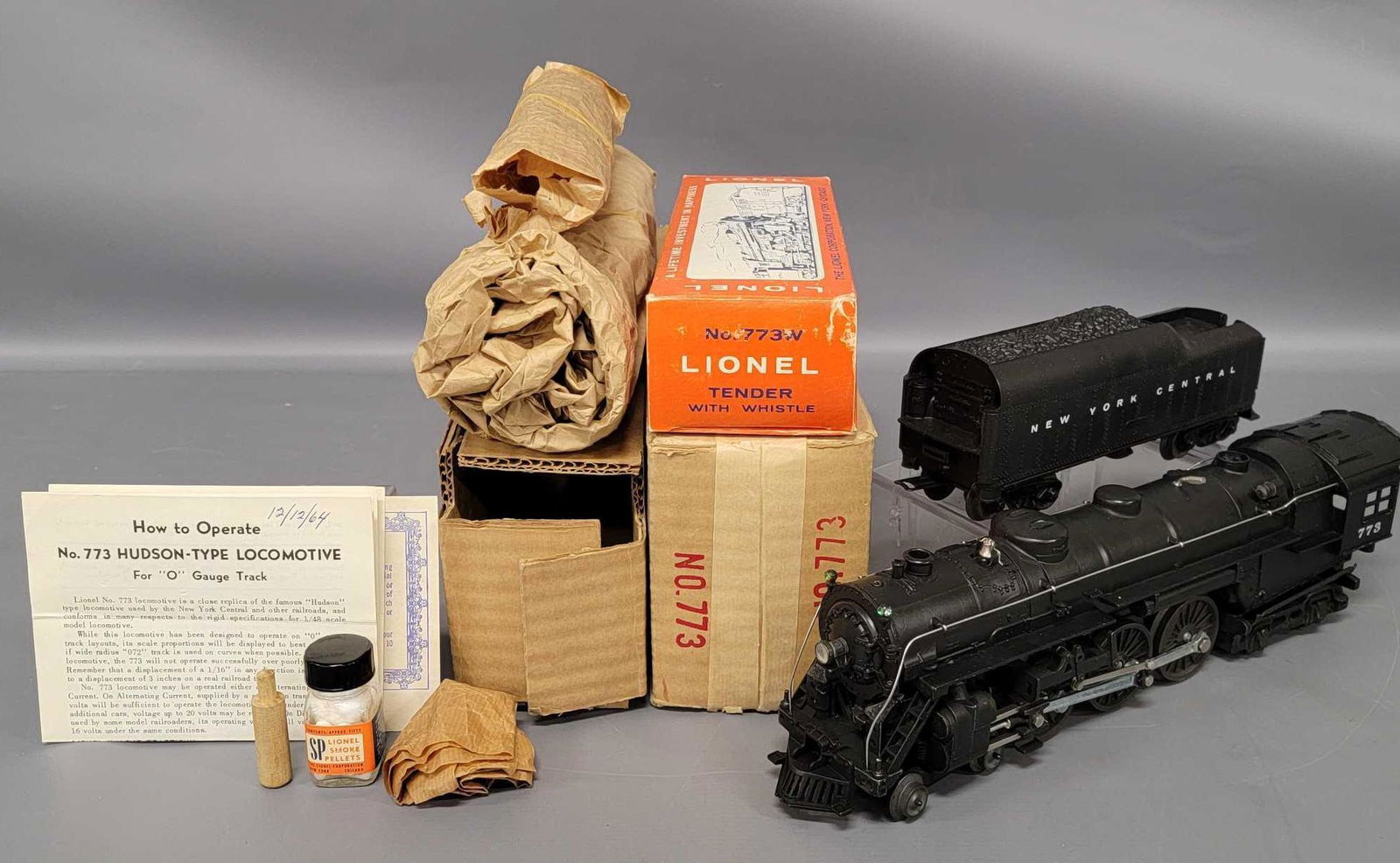 1964 Lionel postwar O 773 4-6-4 Hudson steam locomotive (1 of 19)