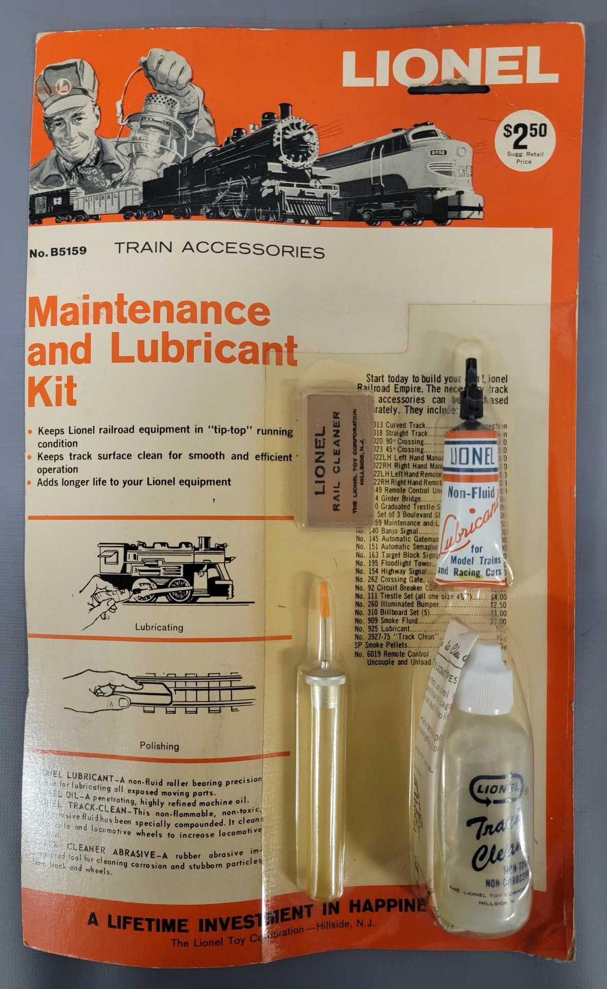 Lionel postwar O B5159 maintenance and lubrication kit (0319) on Jan