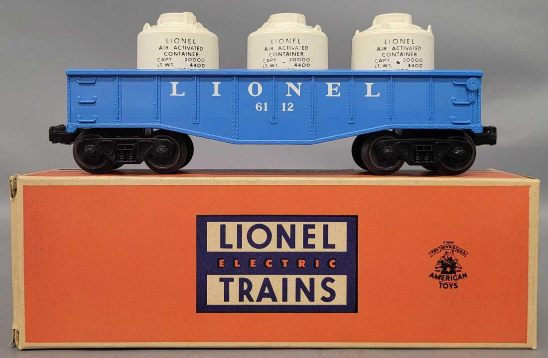 Mint Lionel postwar O 6112-85 canister car in a brick (1 of 6)