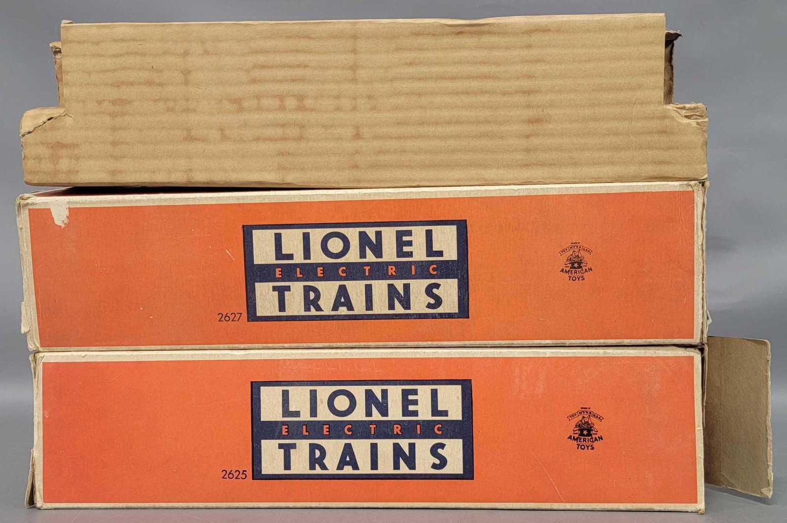 1950 Lionel postwar O 2625 2627 2628 heavyweight: 1951 Lionel postwar O 2625 2627 2628 heavyweight passenger car original boxes and inserts ONLY. includes two original boxes and three original inserts. Two boxes have all flaps but one was improperly