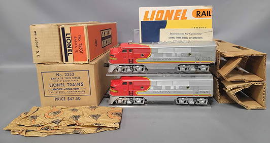 Gorgeous Lionel postwar O 2353 Santa Fe F-3 diesel (1 of 13)