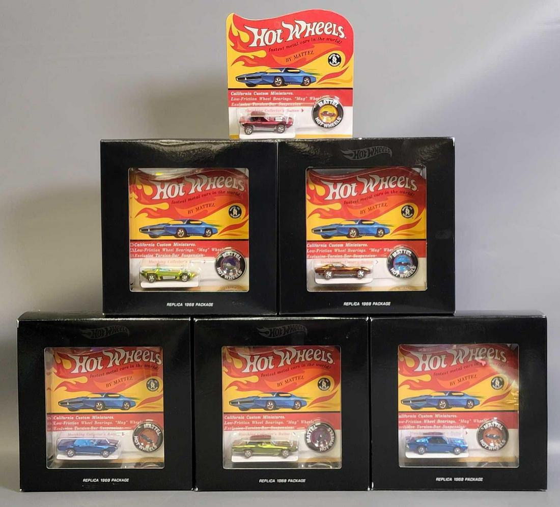 Group of 6 Hot wheels RLC Original 16 Box cars (1 of 3)
