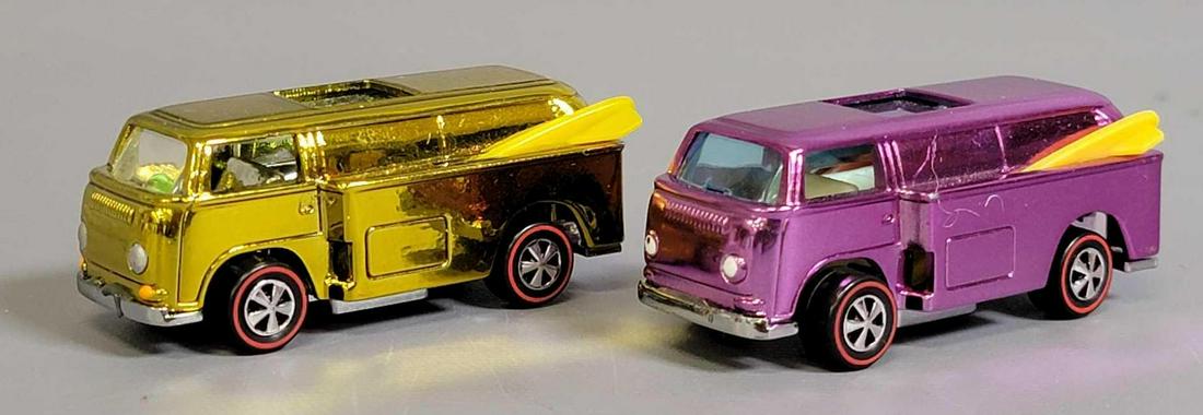 Two Hot Wheels RLC Chrome Beach Bomb Too Repaints (1 of 7)