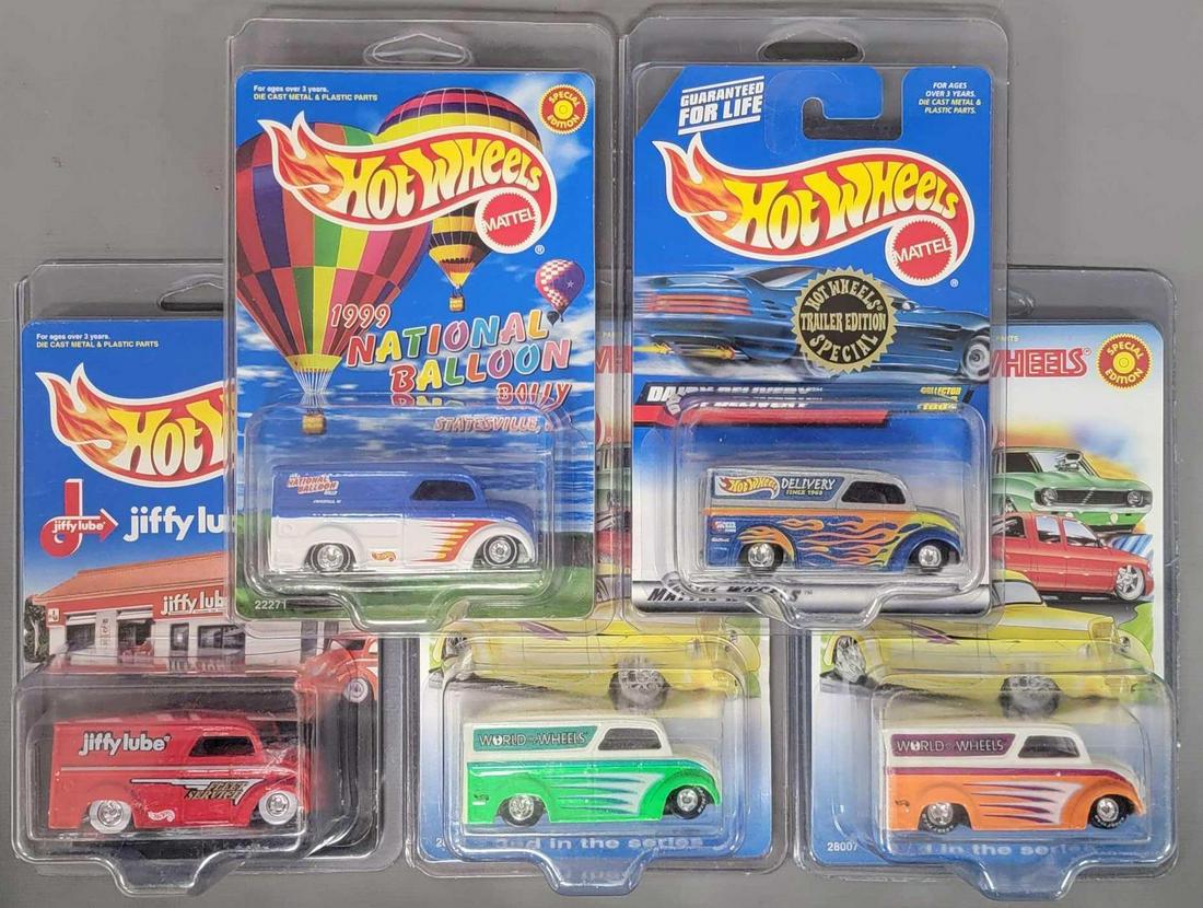 Group of five Hot Wheels Dairy Delivery vehicles in (1 of 4)
