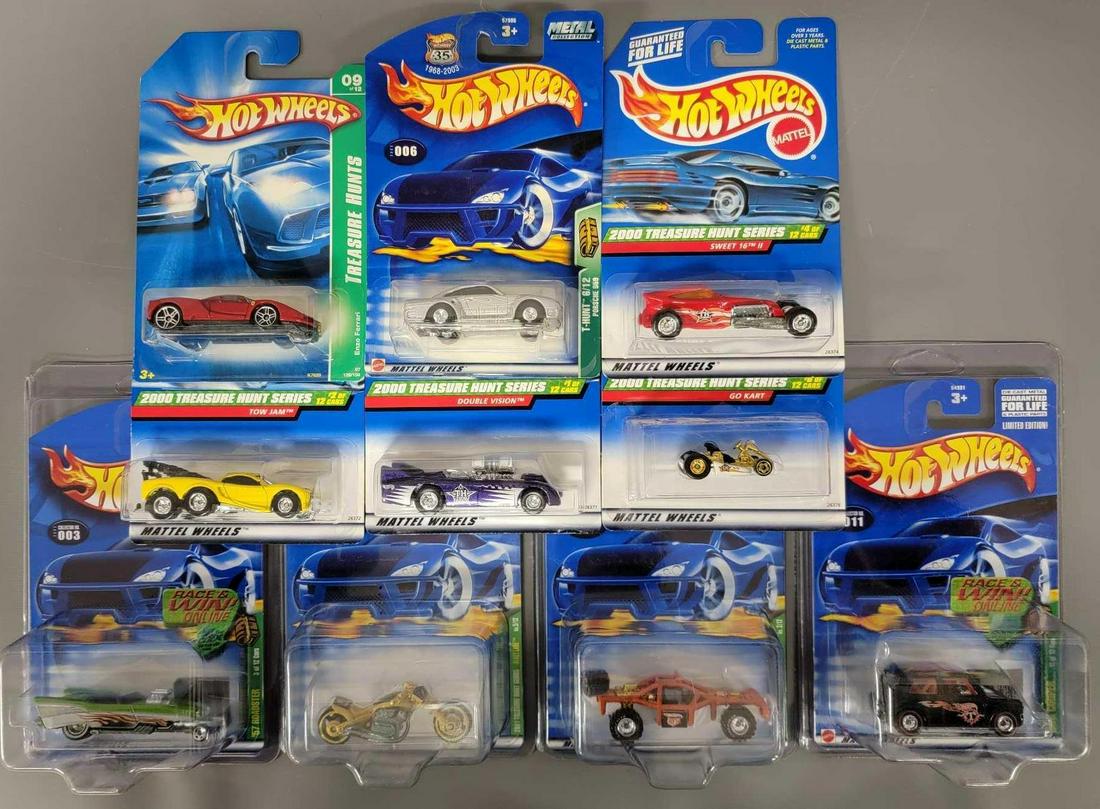Group of ten Hot Wheels Treasure Hunt mixed year cars (1 of 4)
