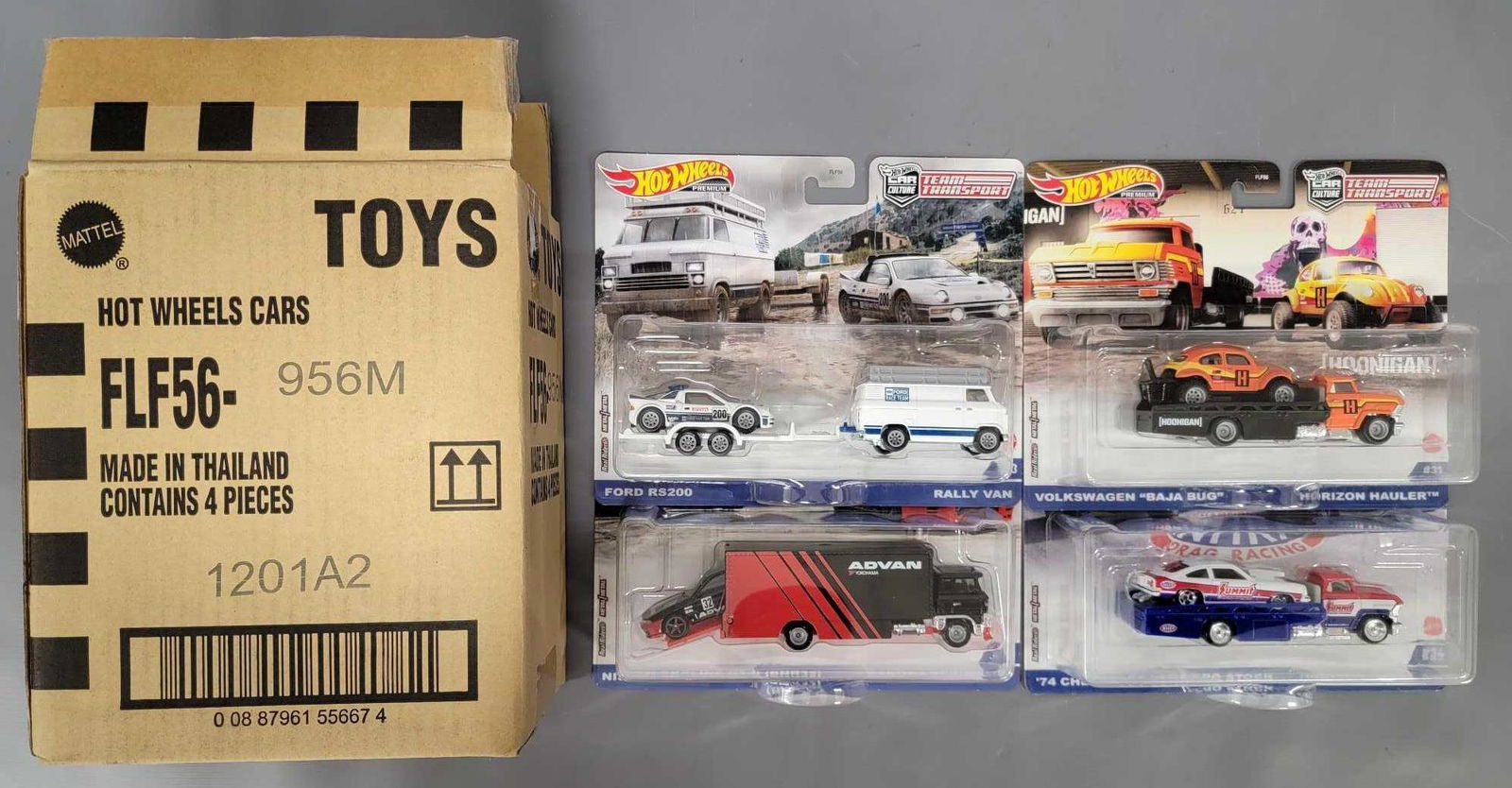 Group of four Hot Wheels Car Culture Team Transports (1 of 3)