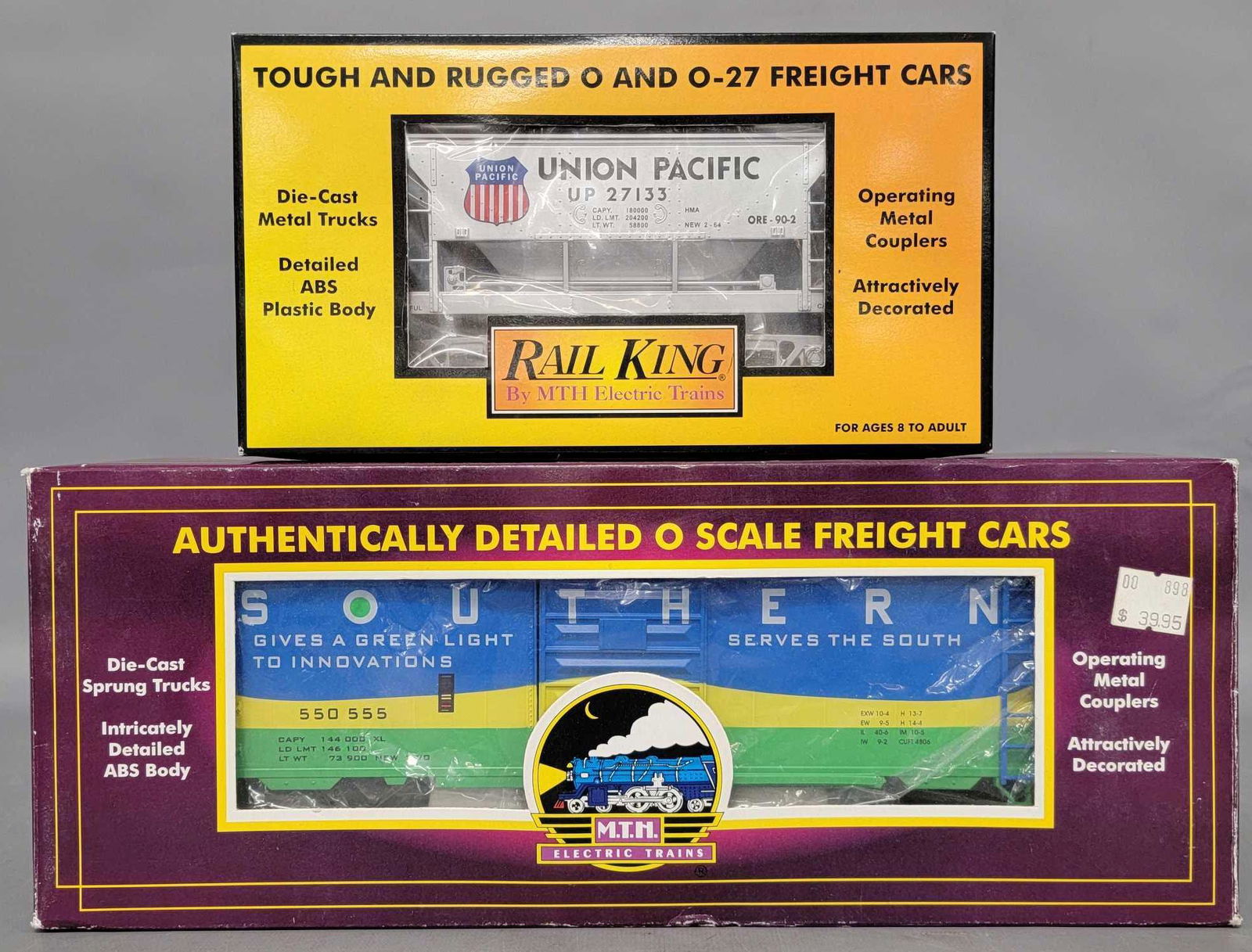Three MTH freight cars in original boxes (1 of 6)