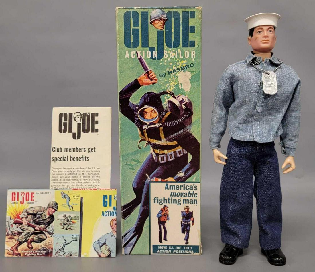Vintage Hasbro 7600 GI Joe Action Sailor in double R box (1 of 15)