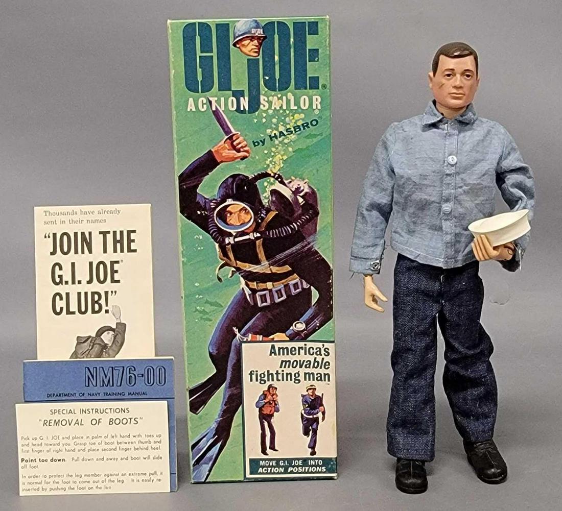 Vintage Hasbro 7600 GI Joe Action Sailor in double R box (1 of 14)