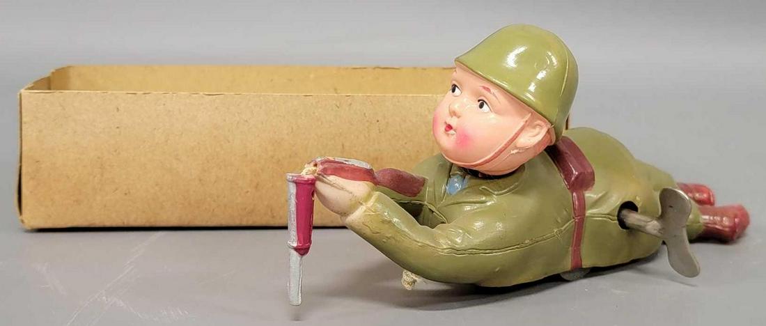 Sharp Shooter Celluloid soldier windup toy (1 of 8)