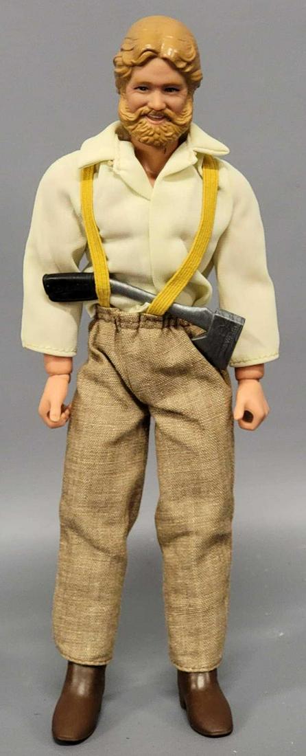 Mattel Grizzly Adams 10" action figure with Karate action: Mattel Grizzly Adams 10" action figure with Karate action. Figure is very clean, looks unplayed with, it comes with his original clothes, boots and axe.