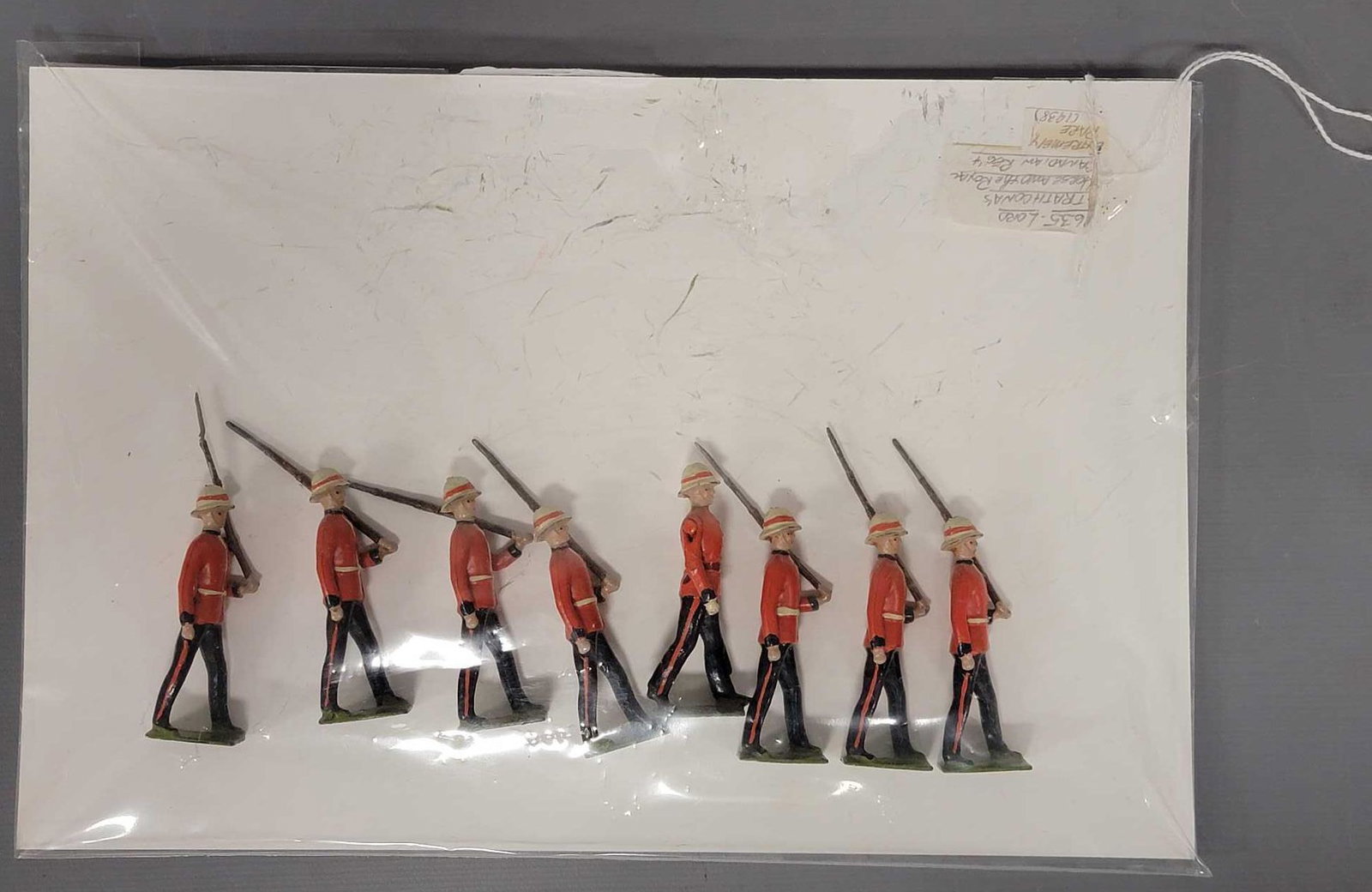 Eight piece 1632 Lord Strathcona's Horse Royal Canadian Regiment lead figures (1 of 3)