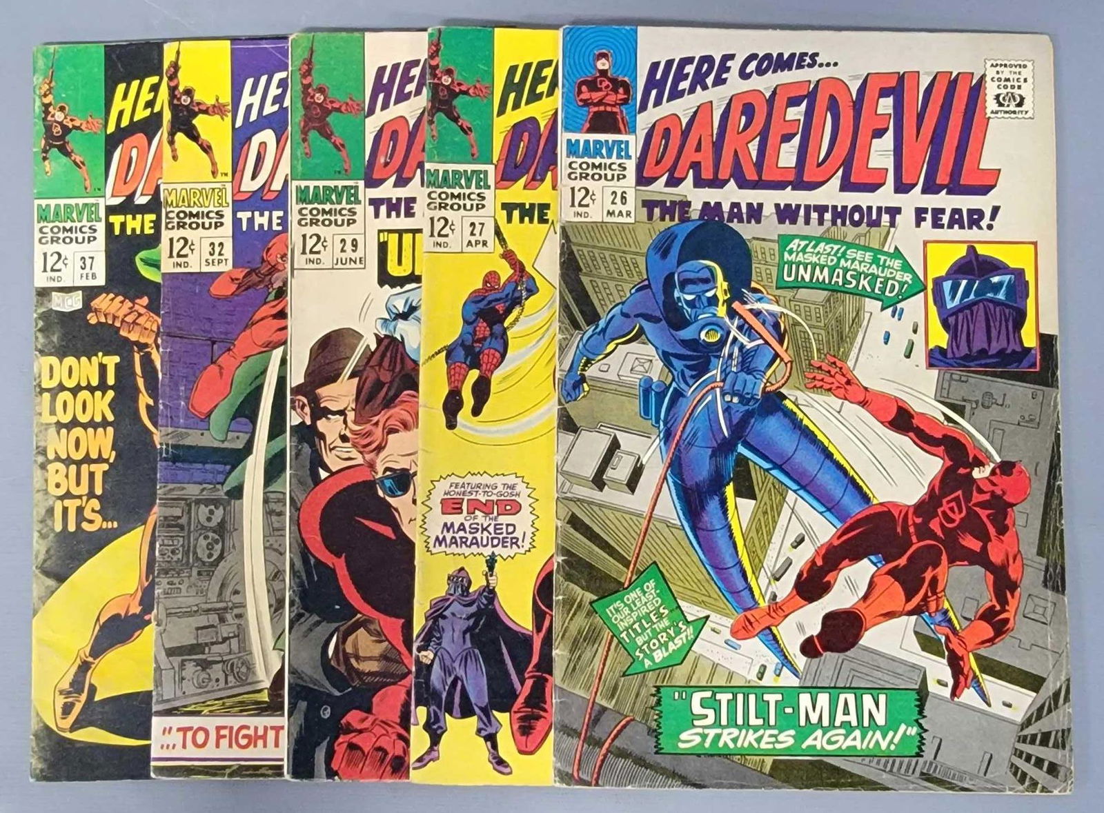 Five Marvel Daredevil comics 26-37 (1 of 5)