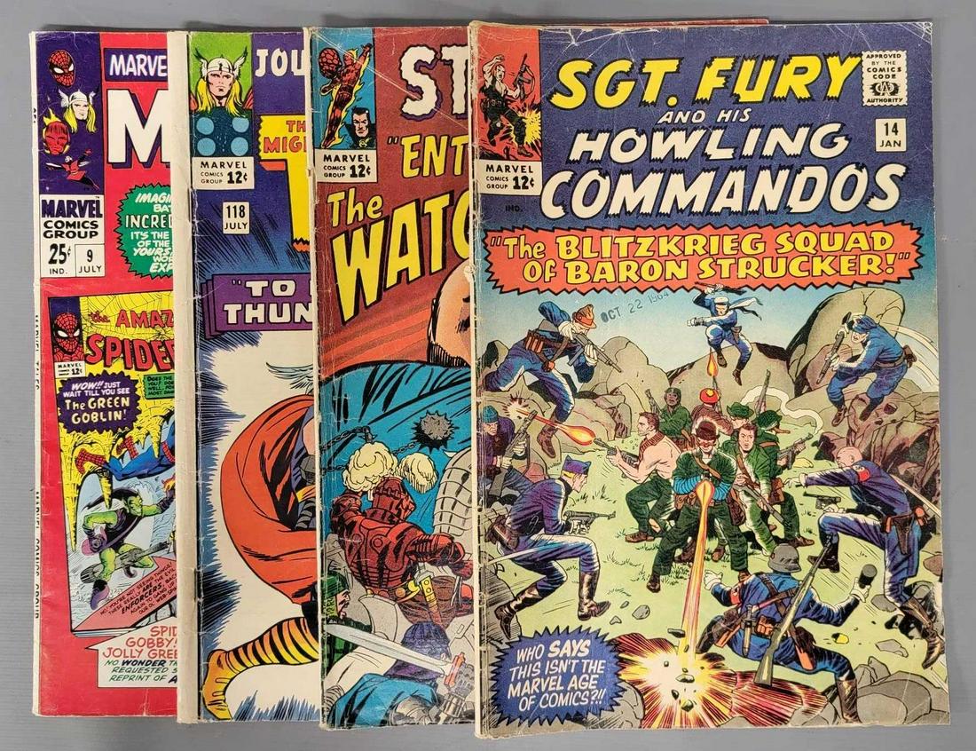 Four silver age Marvel superhero comics (1 of 7)