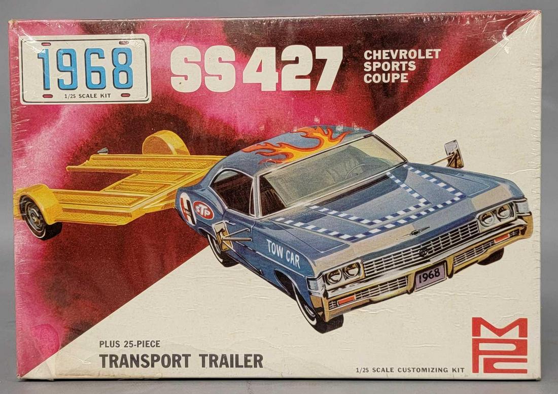 MPC 1/25 scale 368-200 SS427 Chevrolet sports coupe model kit factory sealed (1 of 5)