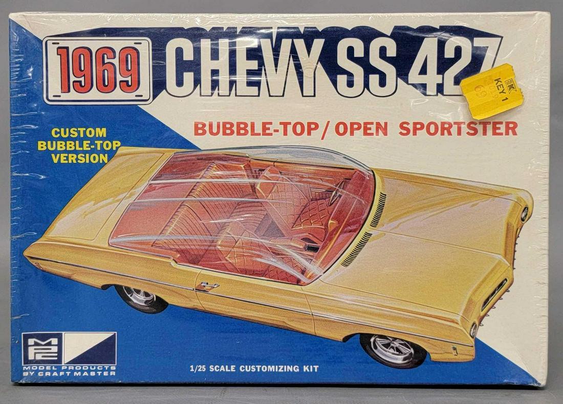 MPC 1/25 scale 469-200 Chevy SS 427 bubble top  model kit factory sealed (1 of 5)