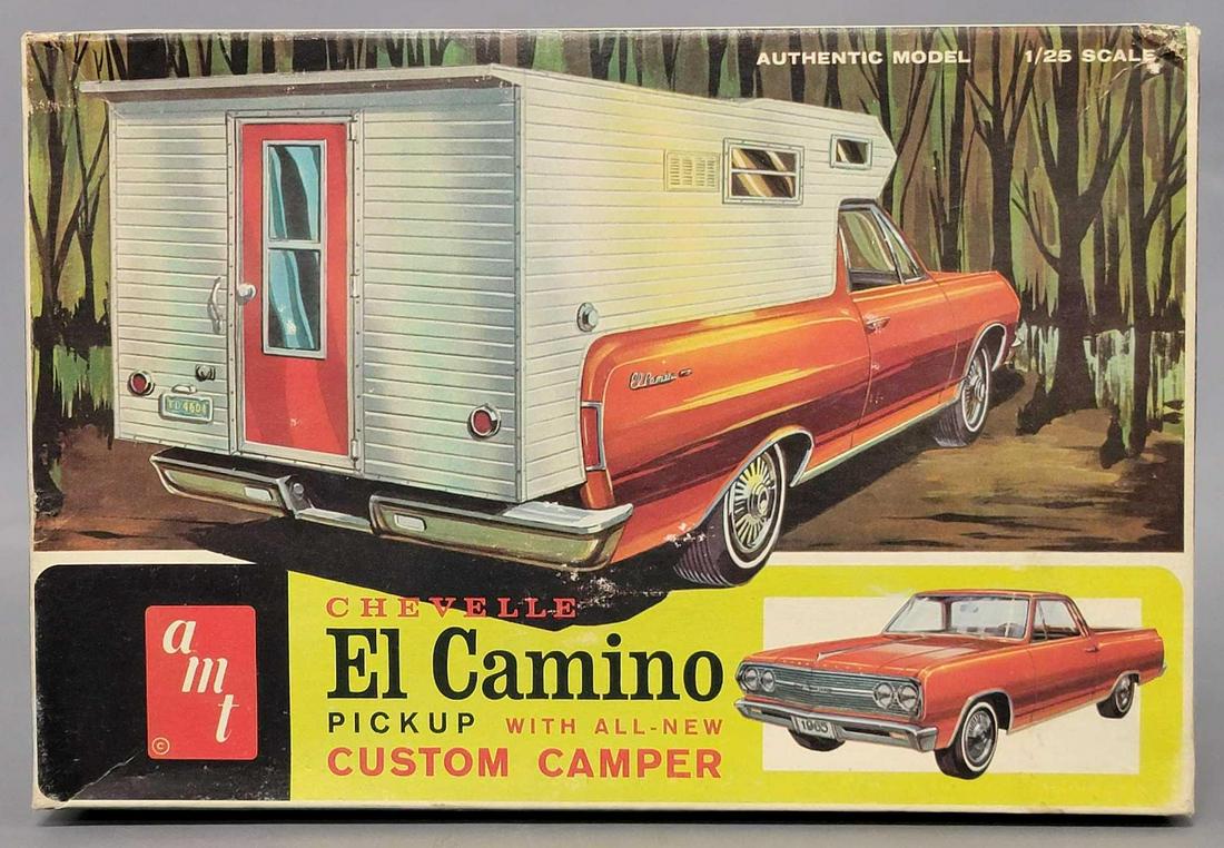AMT 1/25 scale 8735-200 Chevelle El Camino model kit unbuilt in original box (1 of 4)