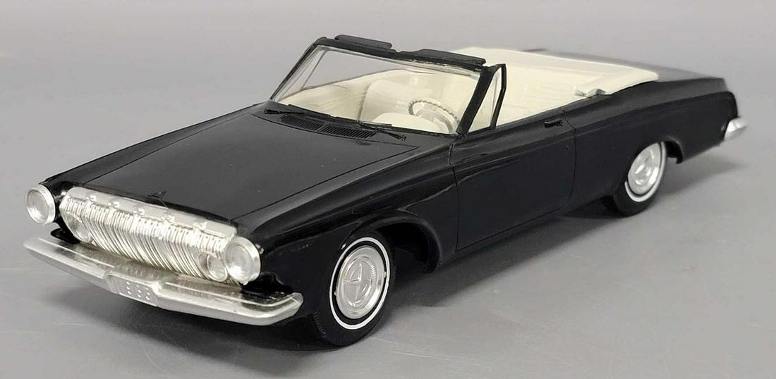 Johan 1963 black Dodge convertible dealer promo friction car (1 of 8)