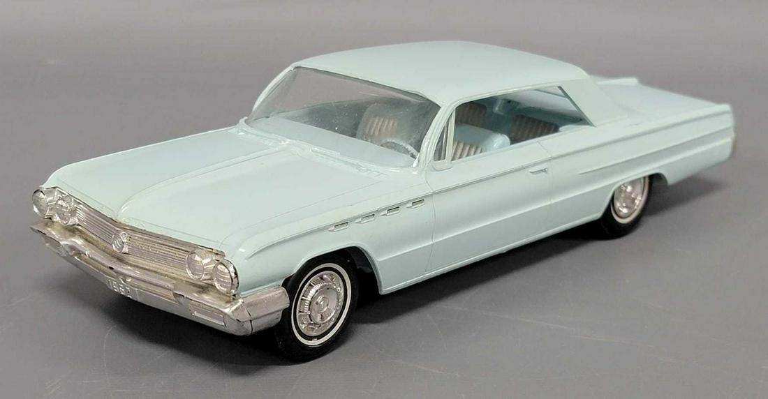 1962 light aqua Buick Electra dealer promo friction car (1 of 9)