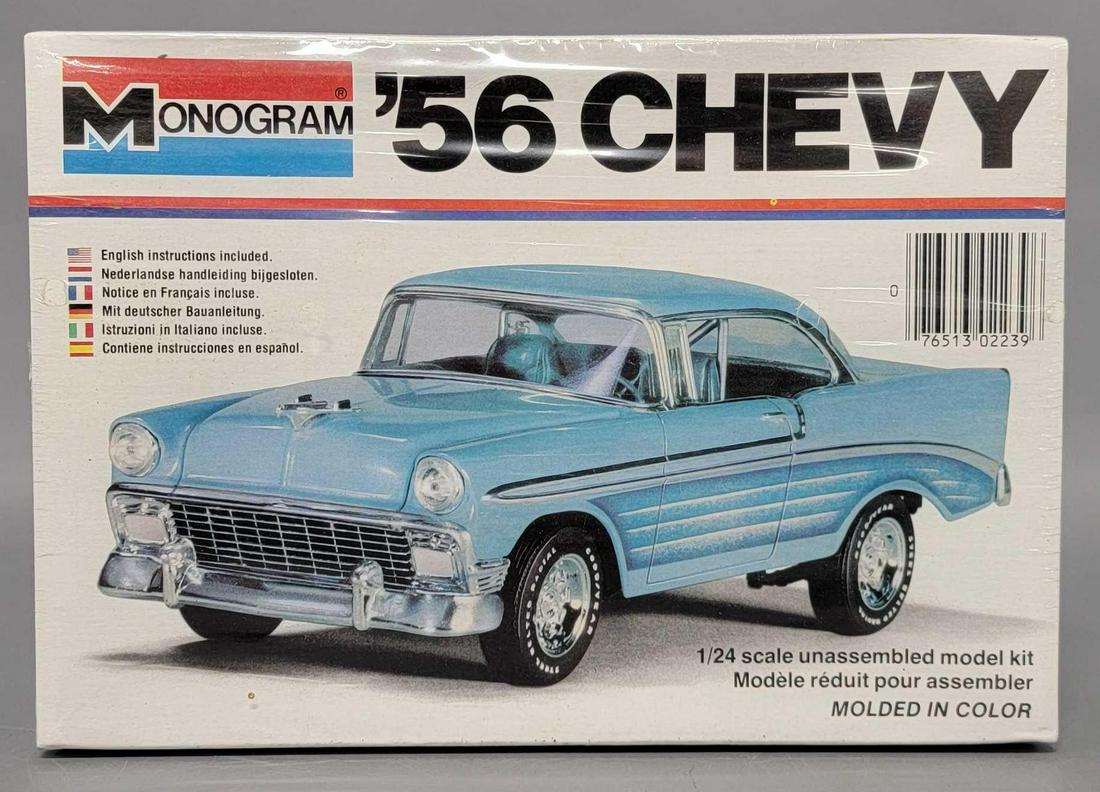 Monogram 1/24 scale '56 Chevy model kit factory sealed (1 of 5)