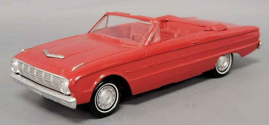 1963 red Ford Futura convertible dealer promo coaster car: 1963 red Ford Futura convertible dealer promo coaster car, car is near mint to mint with no issues.