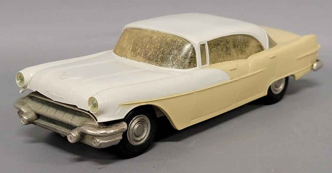 Jo-Han 1956 Pontiac Star Chief two tone hardtop dealer promo coaster car (1 of 7)