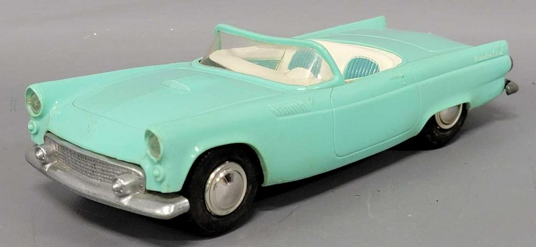 AMT 1955 turquoise Ford Thunderbird convertible dealer promo coaster car (1 of 8)