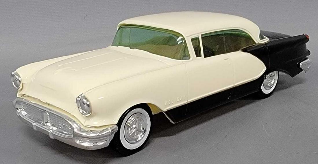 1956 two tone Oldsmobile Holiday dealer promo coaster car re-issue (1 of 7)