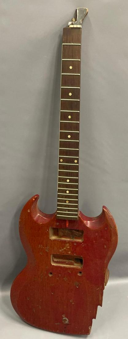 Remains of a smashed 1961 Gibson SG (1 of 6)