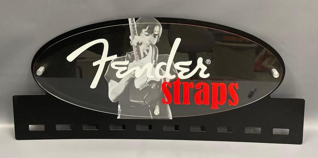 Fender guitar straps point of sale rack from dealer (1 of 3)