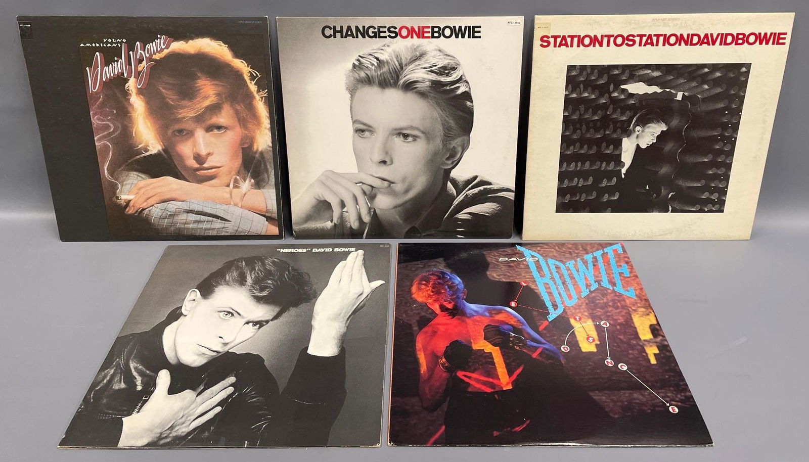 Five David Bowie demo / promotional LPâ€™s: Five David Bowie demonstration / promotional LPâ€™s. these albums are all promotional copies that were never offered for sale, they are all in very good to excellent condition or better, they don