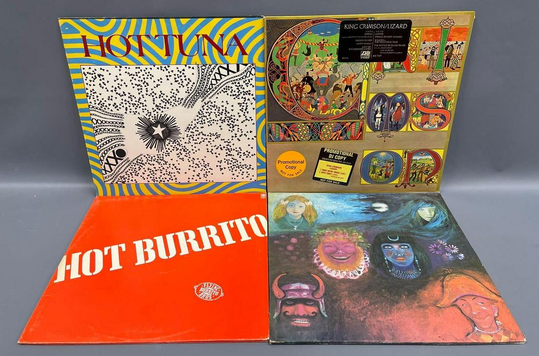 King Crimson, Flying Burrito Bros and Hot Tuna LPâ€™s (1 of 7)