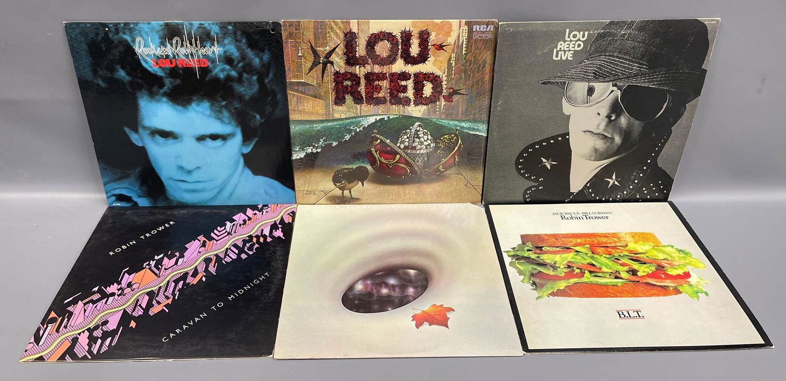 Six Lou Reed and Robin Trower LPâ€™s (1 of 3)
