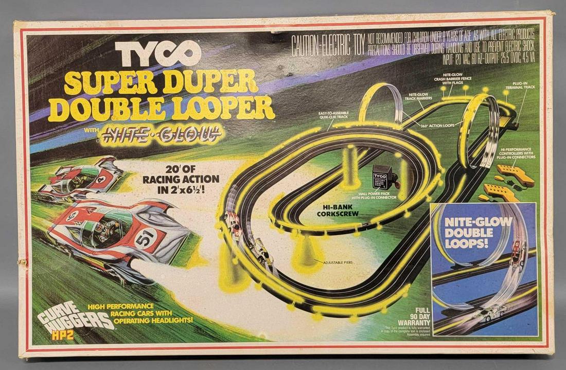Tyco Super Duper Double Looper with Nite Glow race set #6631 (1 of 6)