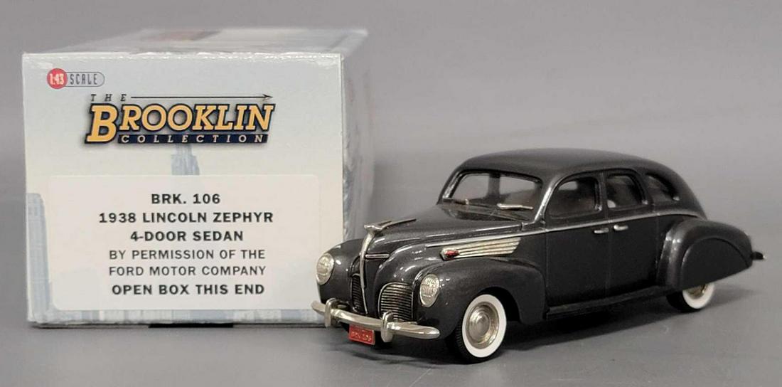 Brooklin Models 1/43 Scale 1938 Lincoln Zephyr 4 Door Sedan