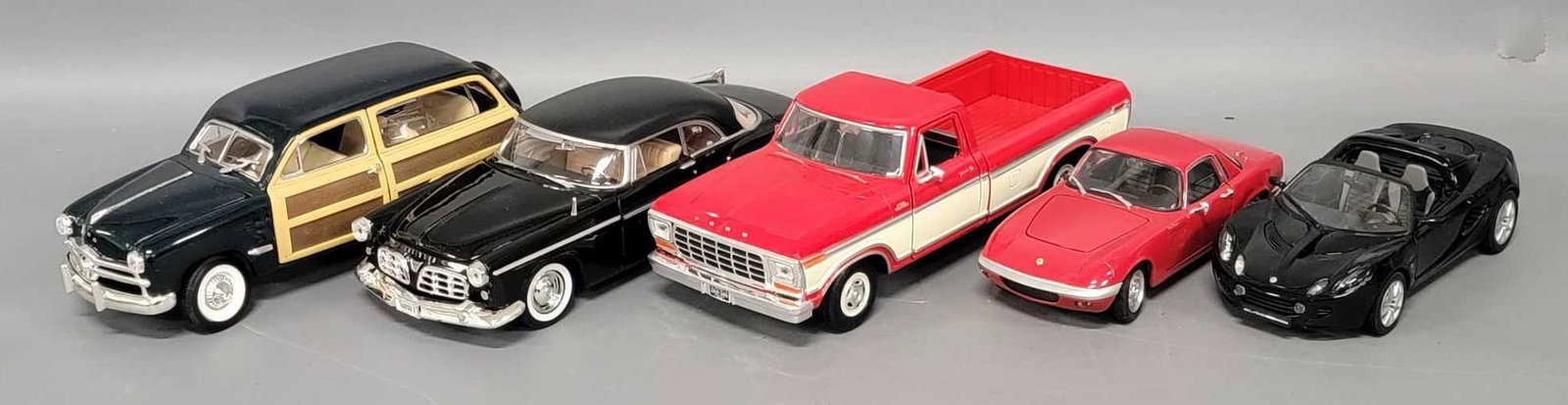 Five  1/24 scale diecast cars (1 of 5)