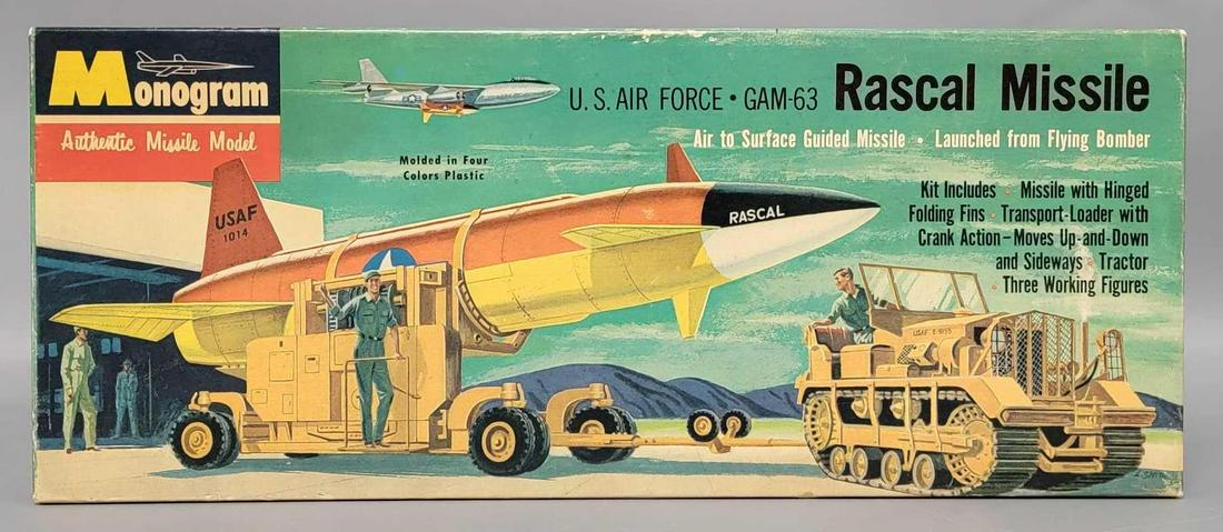 Monogram US Air Force GAM-63 Rascal Missile model kit in original box (1 of 4)