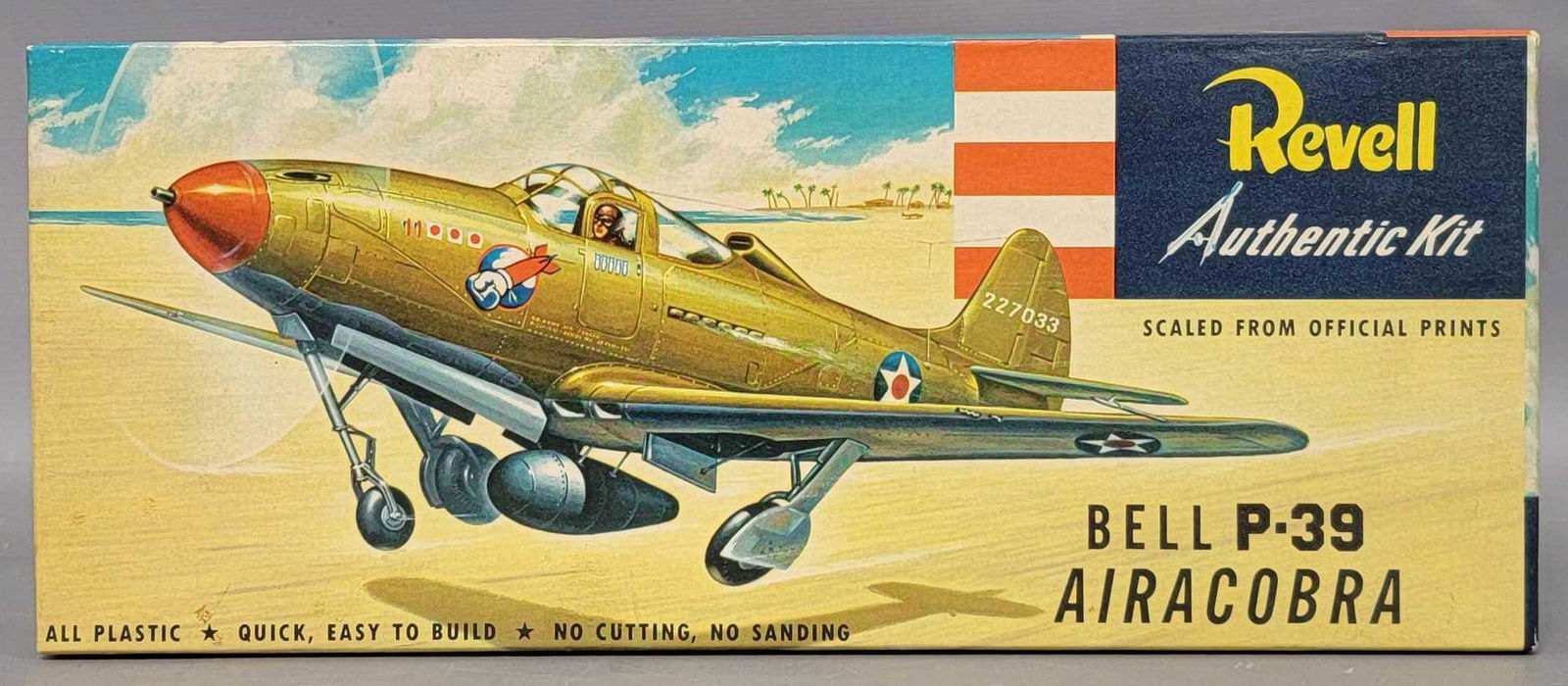 Revell Bell P-39 Airacobra model kit in type S original box (1 of 4)